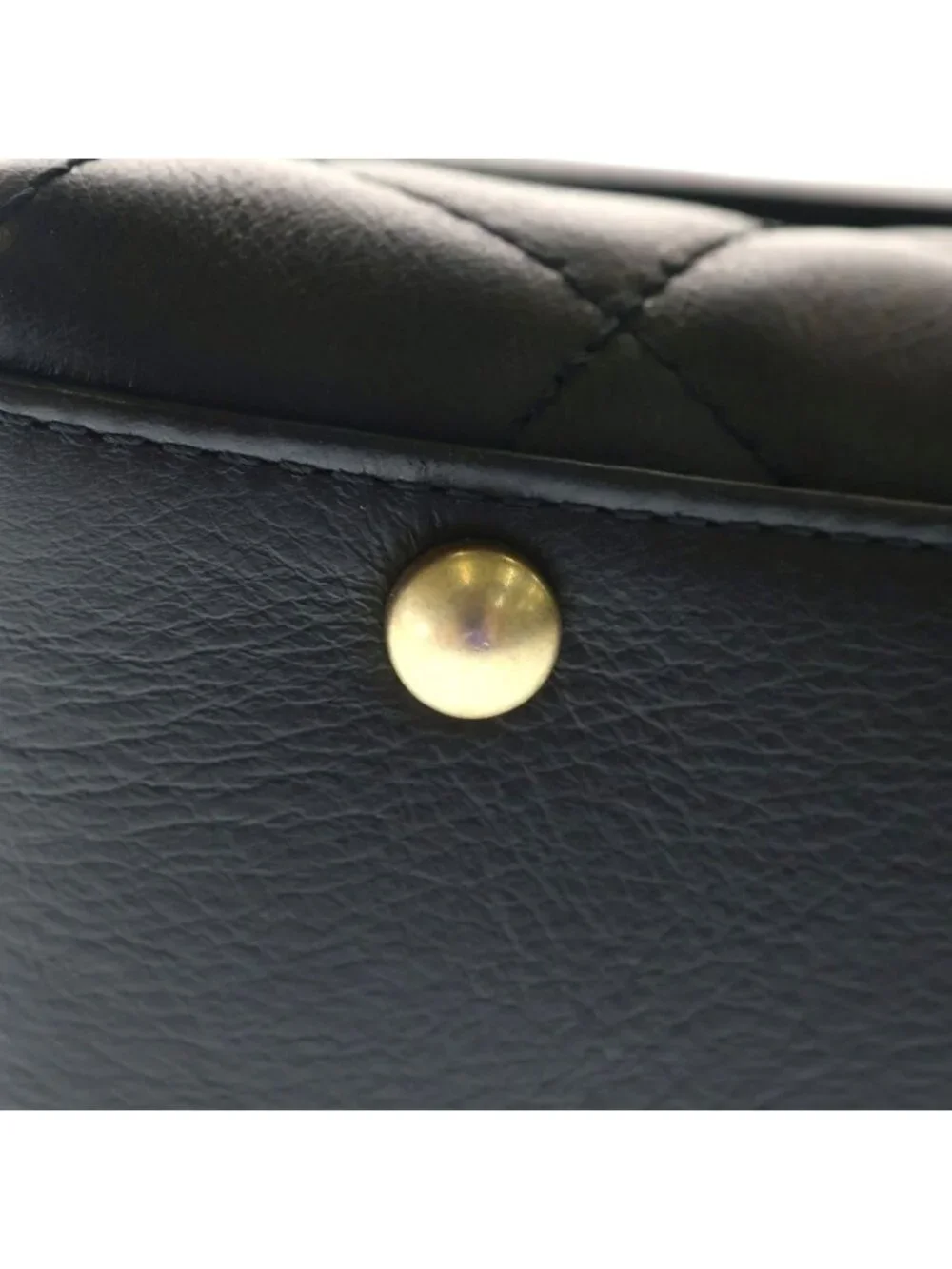 Chanel Quilted 25 S Flap S Chain Shoulder Bag Handbag Black Lambskin Gold